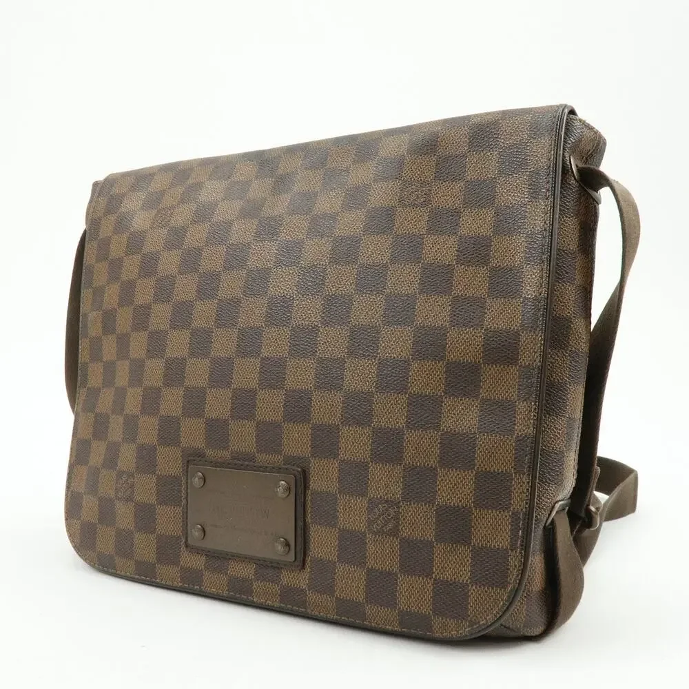 Louis Vuitton Damier Ebene Brooklyn Messenger Bag Brown